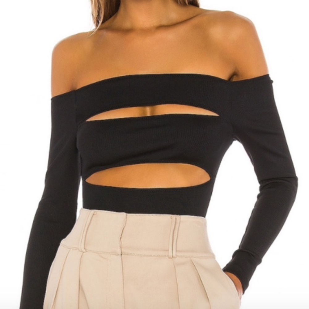 Black Long Sleeve GRLFRND Revolve Bodysuit